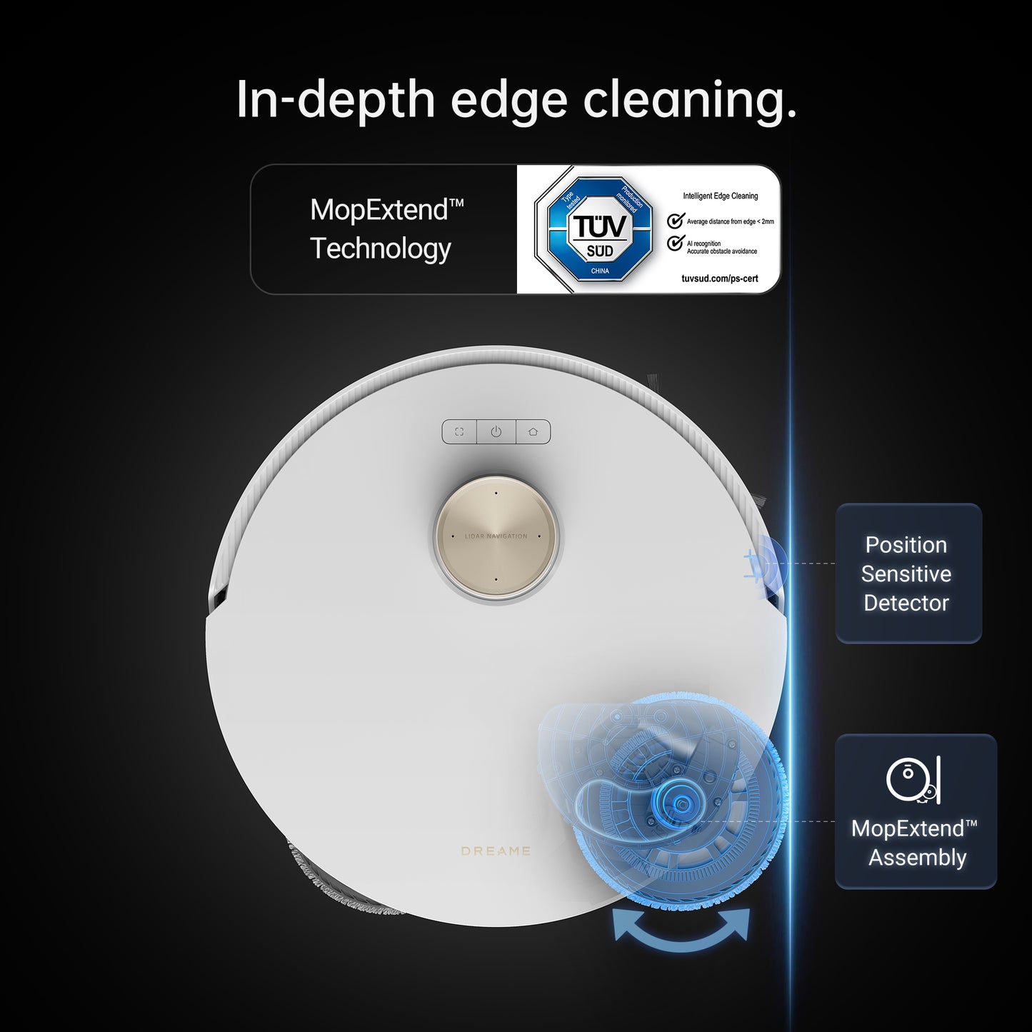 Dreame L20 Ultra Robot Vacuum and Mop Extend Cleaner with Auto Mop Cleaning and Drying, Self-Refilling and Self-Emptying Base Station