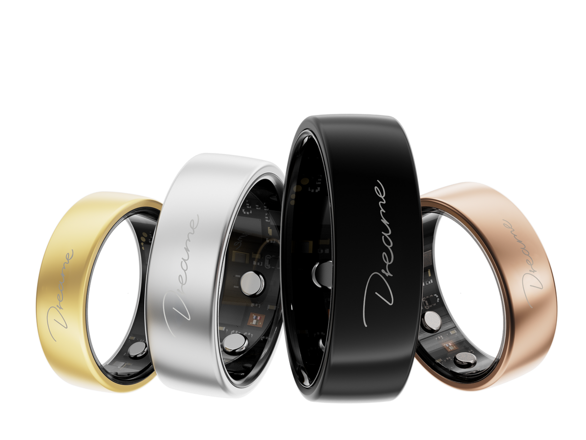 Dreame Glow Smart Ring with everyday health and sleep tracking in Black - 12 Size