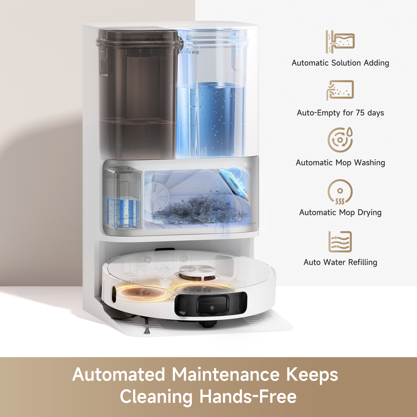 Dreame L30 Ultra S Robot Vacuum and Mop with Self-Cleaning and Auto-Empty Dock