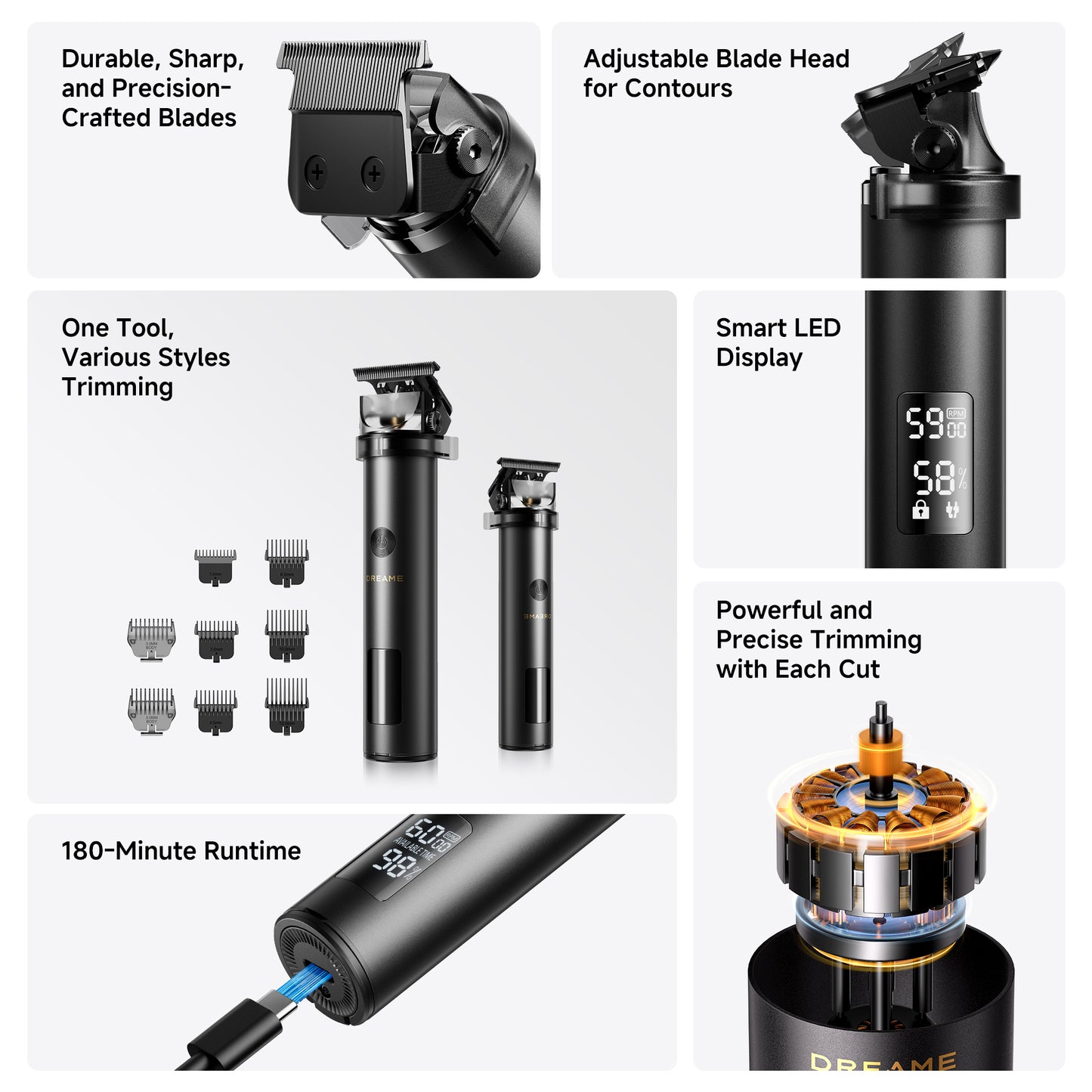 Dreame T3 Grooming & Styling Device - Black
