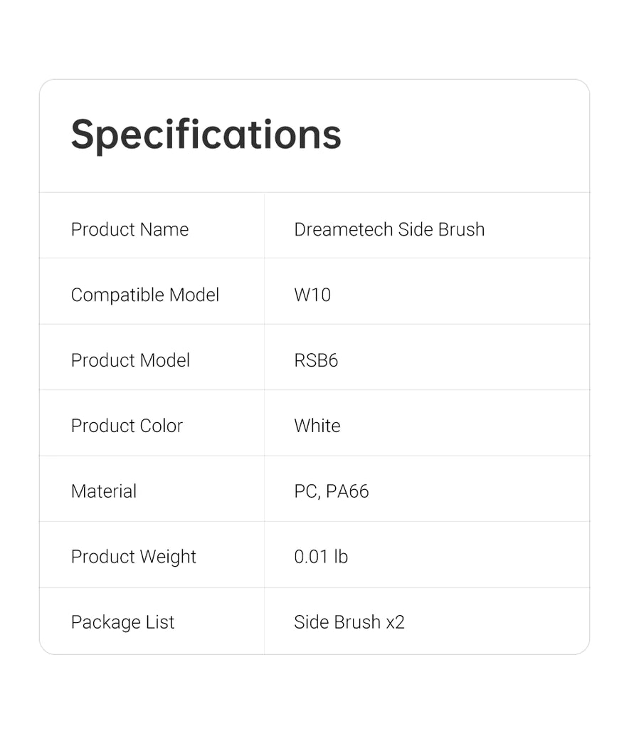 Dreame W10 Side Brush
