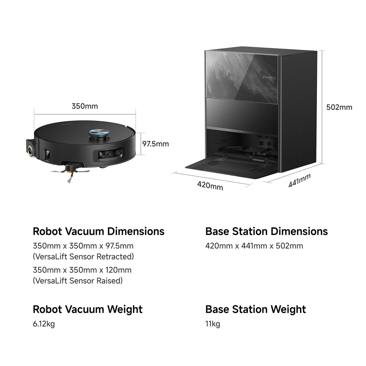 Dreame Aqua20 Ultra Roller with 180°C Dual High-Temp Steam Mopping- Black
