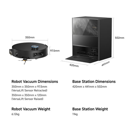Dreame Aqua20 Ultra Roller with 180°C Dual High-Temp Steam Mopping- Black