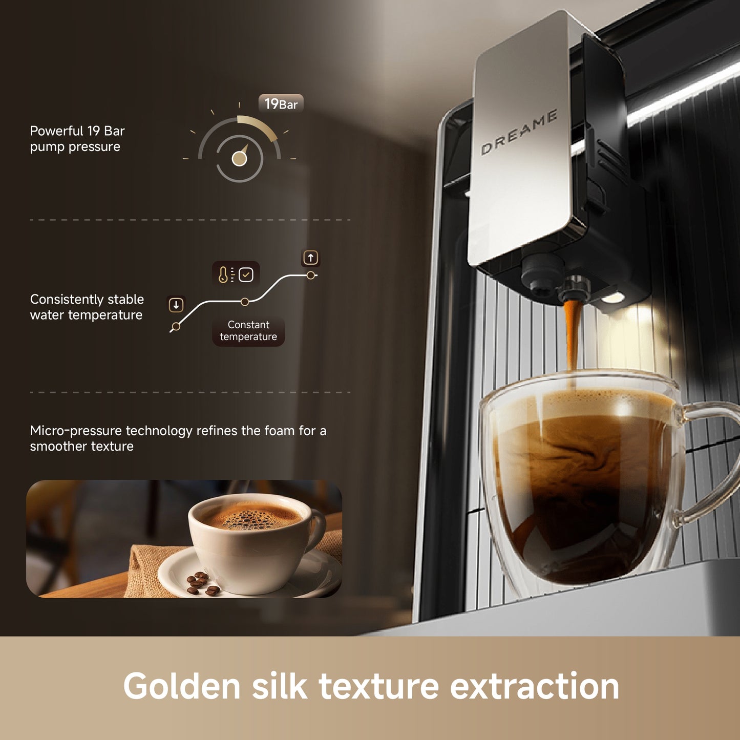 Dreame FCM30 Ecceluxe™ Slim Coffee Machine