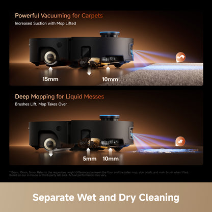 Dreame Aqua20 Ultra Roller with 180°C Dual High-Temp Steam Mopping- Black