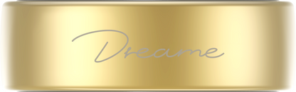 Dreame Glow Smart Ring with everyday health and sleep tracking in Gold - 8 Size