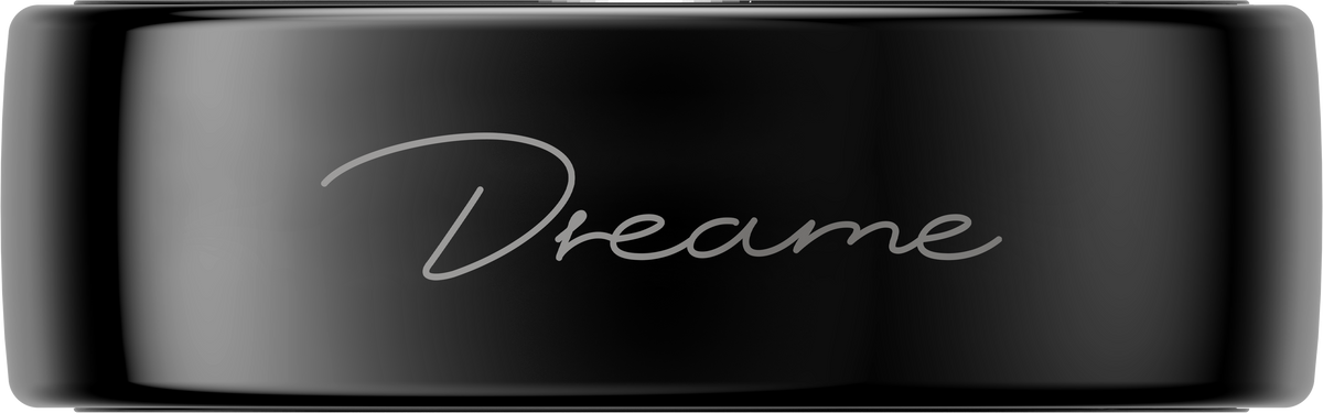 Dreame Glow Smart Ring with everyday health and sleep tracking in Black - 8 Size