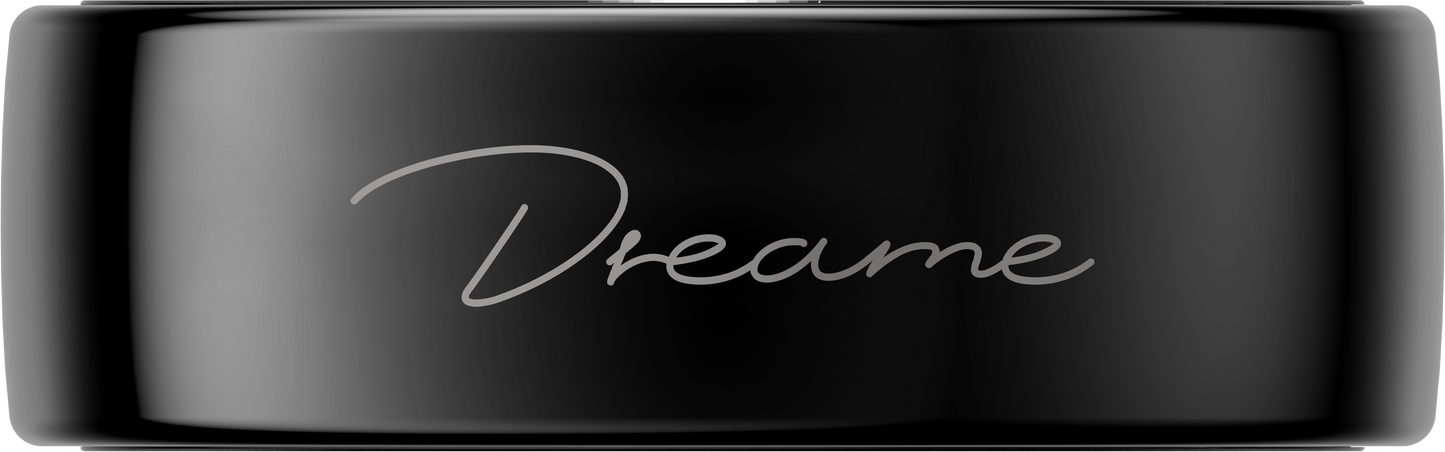 Dreame Glow Smart Ring with everyday health and sleep tracking in Black - 9 Size
