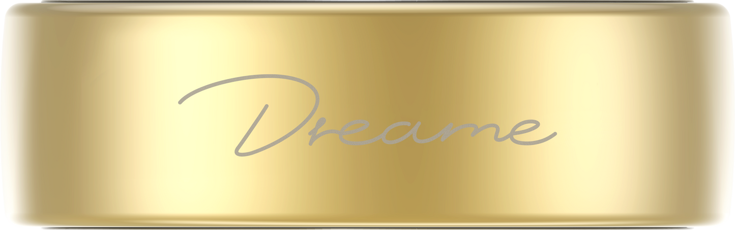 Dreame Glow Smart Ring with everyday health and sleep tracking in Gold - 10 Size