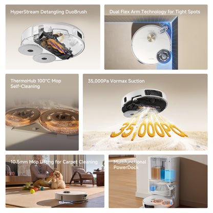 Dreame L60 Ultra AE with Deep Mop cleaning at 100°C  - White