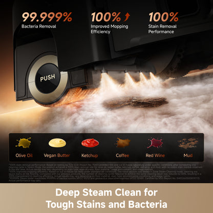 Dreame Aqua20 Ultra Roller with 180°C Dual High-Temp Steam Mopping- Black