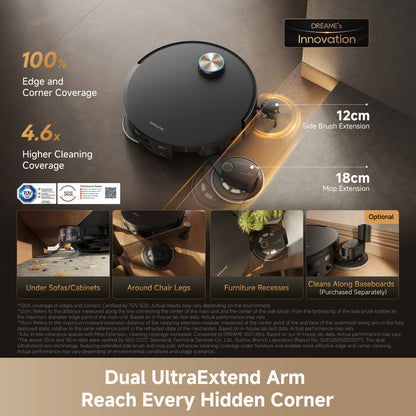 Dreame X60 Ultra Extreme with Dual AI Camera & Proactive Blue light - Black