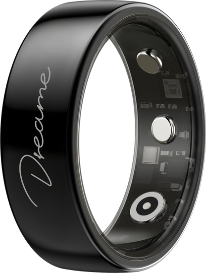 Dreame Glow Smart Ring with everyday health and sleep tracking in Black - 13 Size
