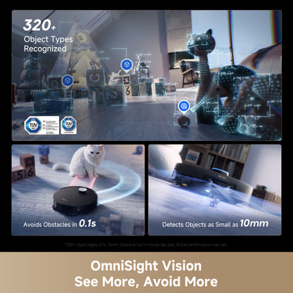 Dreame X60 Ultra Extreme with Dual AI Camera & Proactive Blue light - Black