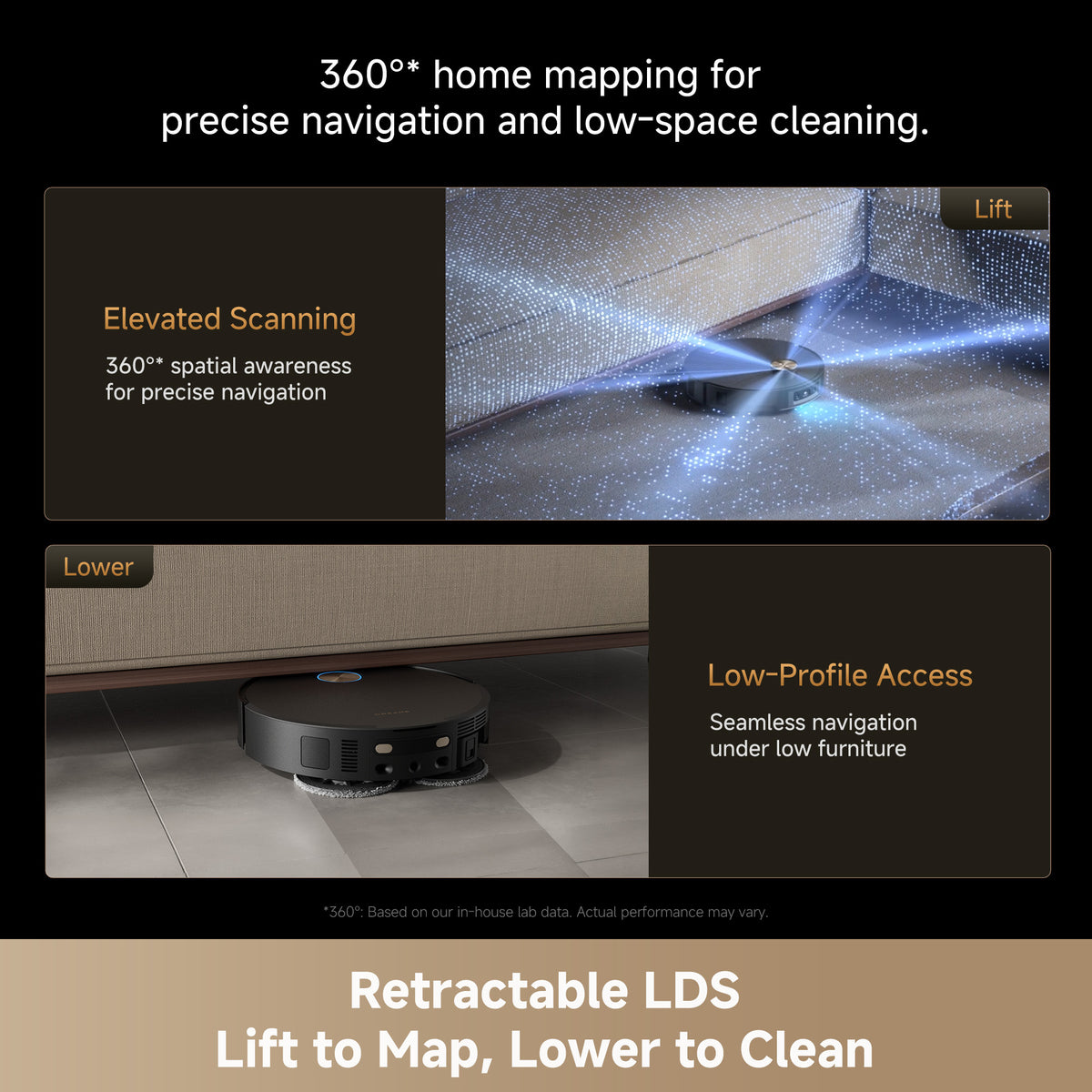 Dreame X60 Ultra Extreme with Dual AI Camera & Proactive Blue light - Black