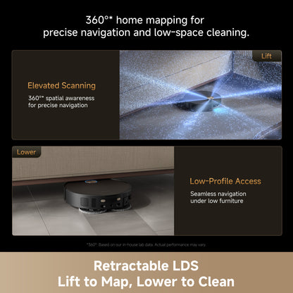 Dreame X60 Ultra Extreme with Dual AI Camera & Proactive Blue light - Black