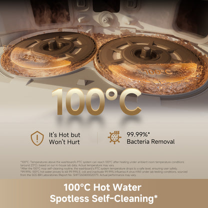 Dreame L60 Ultra AE with Deep Mop cleaning at 100°C  - White