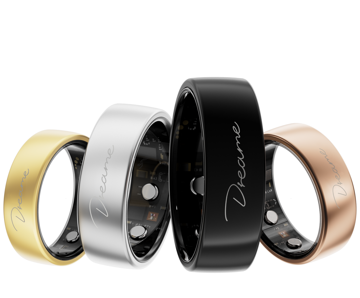 Dreame Glow Smart Ring with everyday health and sleep tracking in Black - 7 Size