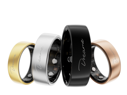 Dreame Glow Smart Ring with everyday health and sleep tracking in Black - 9 Size