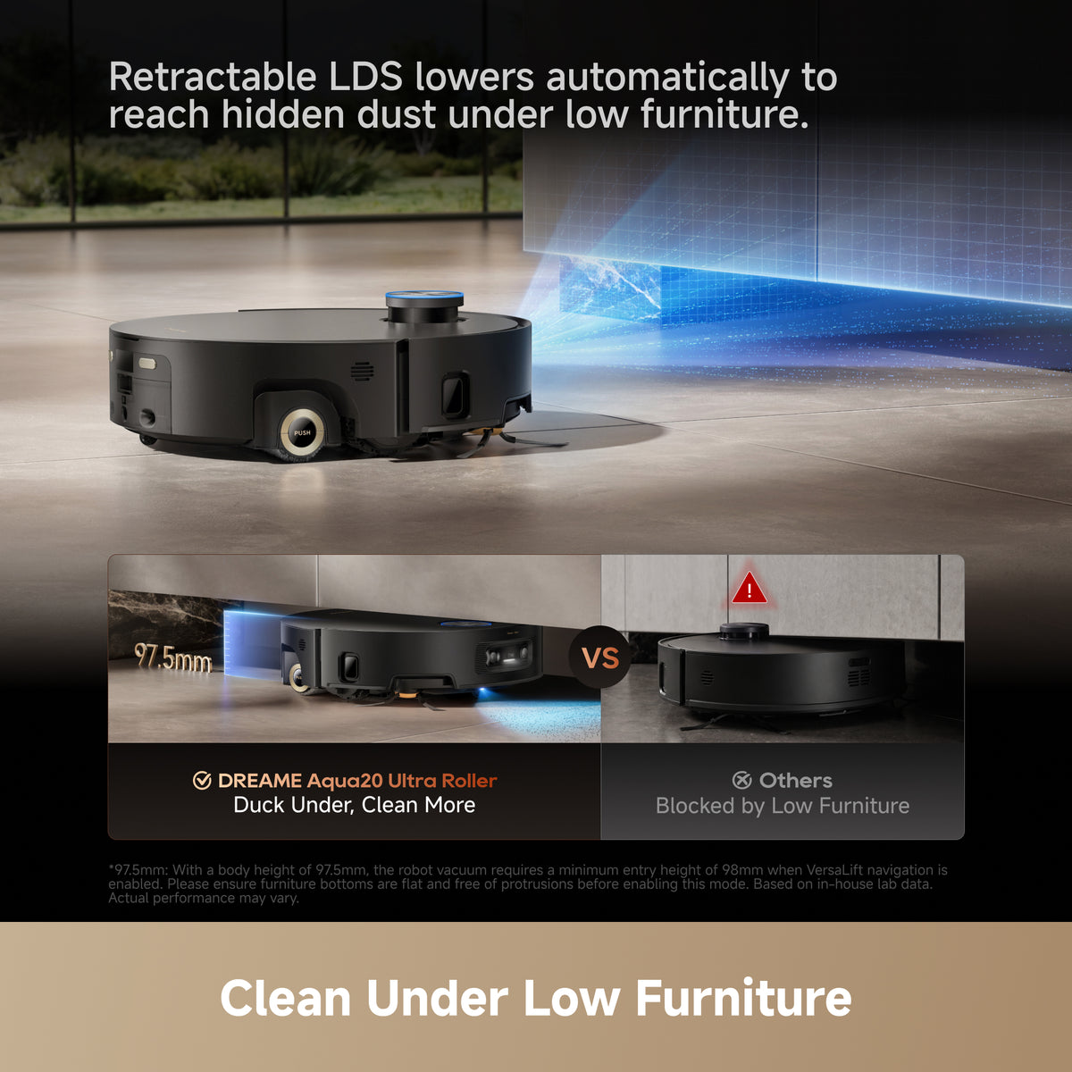Dreame Aqua20 Ultra Roller with 180°C Dual High-Temp Steam Mopping- Black