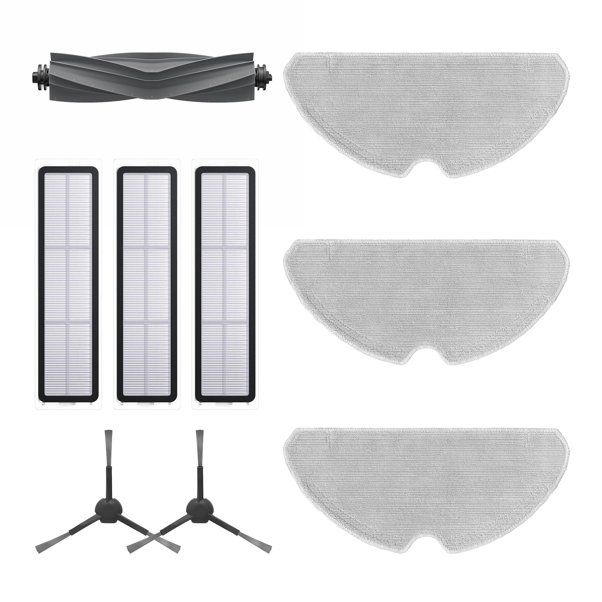 Kit Da 19 Pezzi Accessori Per Dreame D9, D9 Max E L10 Pro: Spazzole Principali, Laterali, Filtri HEPA E Panni Mop