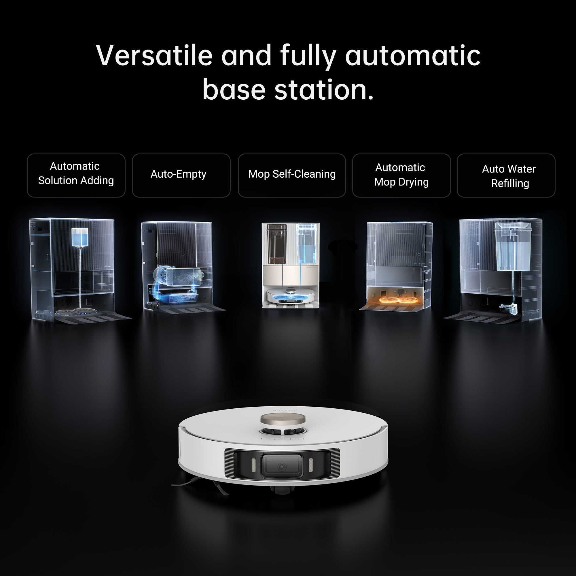 Dreame L20 Ultra Robot Vacuum and Mop Cleaner with Auto Mop Cleaning and Drying, Self-Refilling and Self-Emptying Base Station