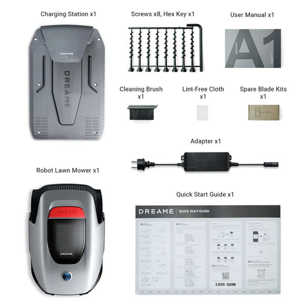 Dreame Robotic Lawn Mower A1 with OmniSense 3D Ultra System