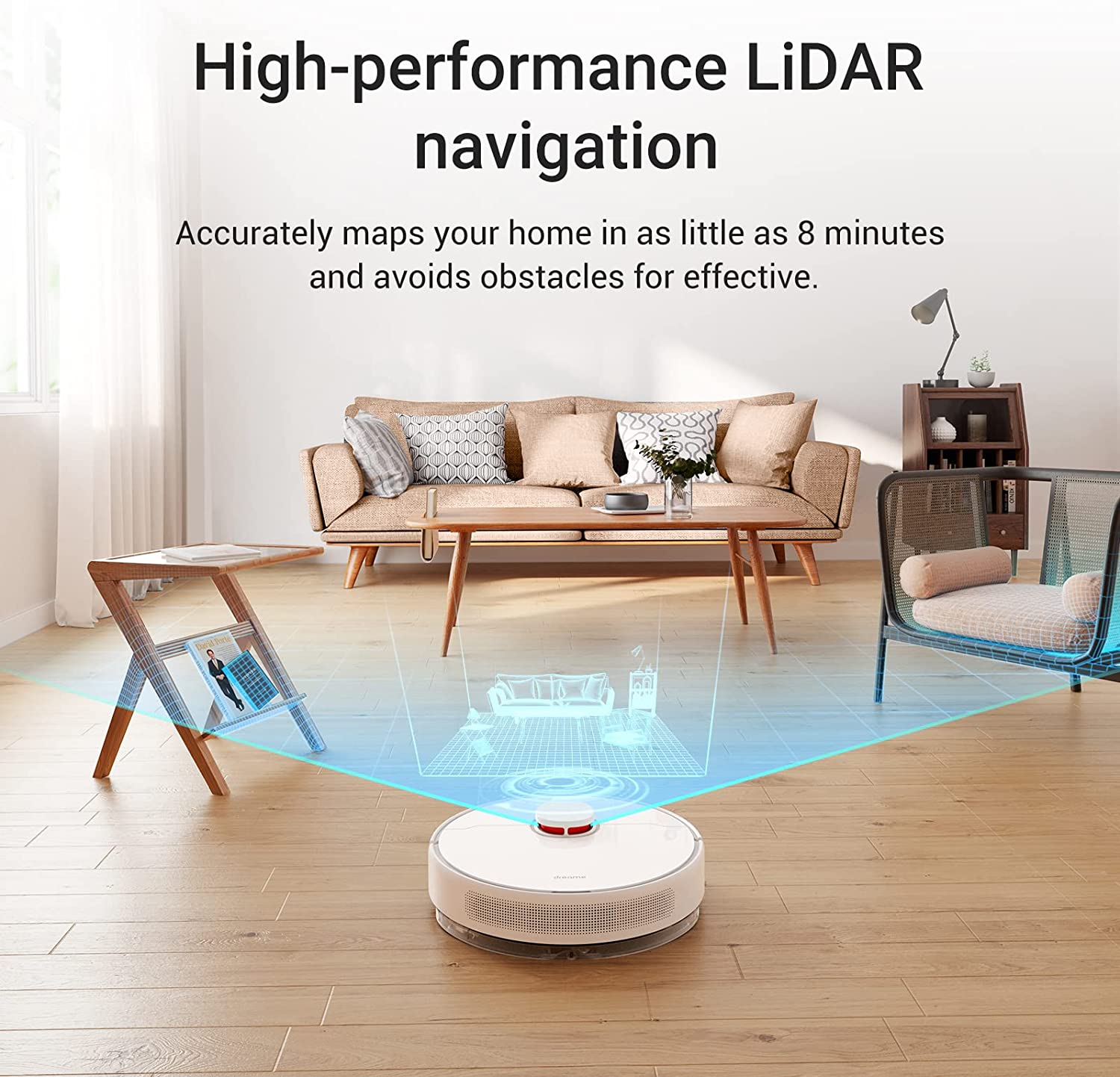 Dreame D10 Plus Robot Vacuum and Mop Combo Self-Emptying 5000Pa Suction  Power