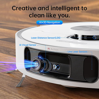 Dreame L10s Ultra Robot Vacuum and Mop Cleaner with Auto Mop Cleaning and Drying, Self-Refilling and Self-Emptying Base Station